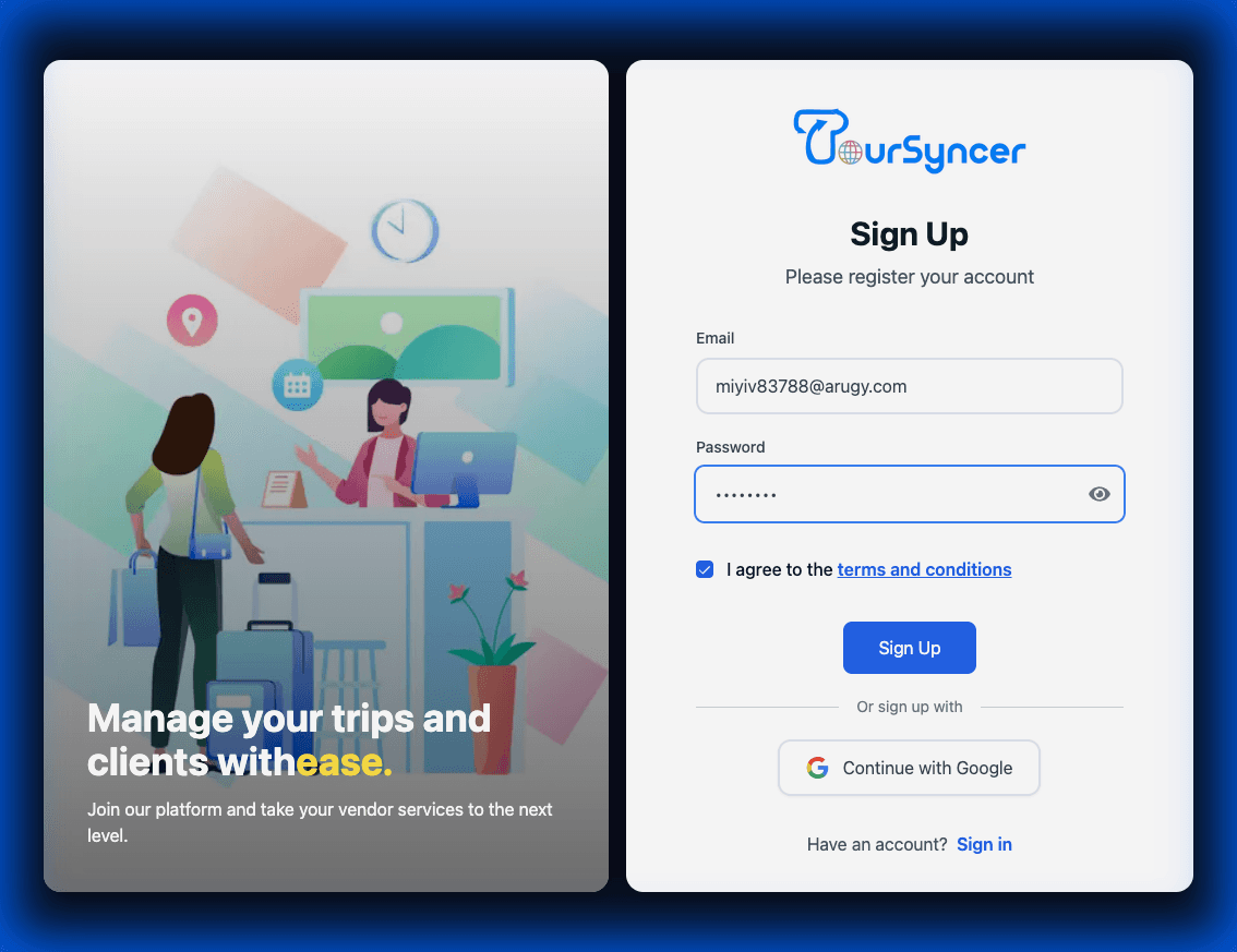 How to Register a New Account screenshot